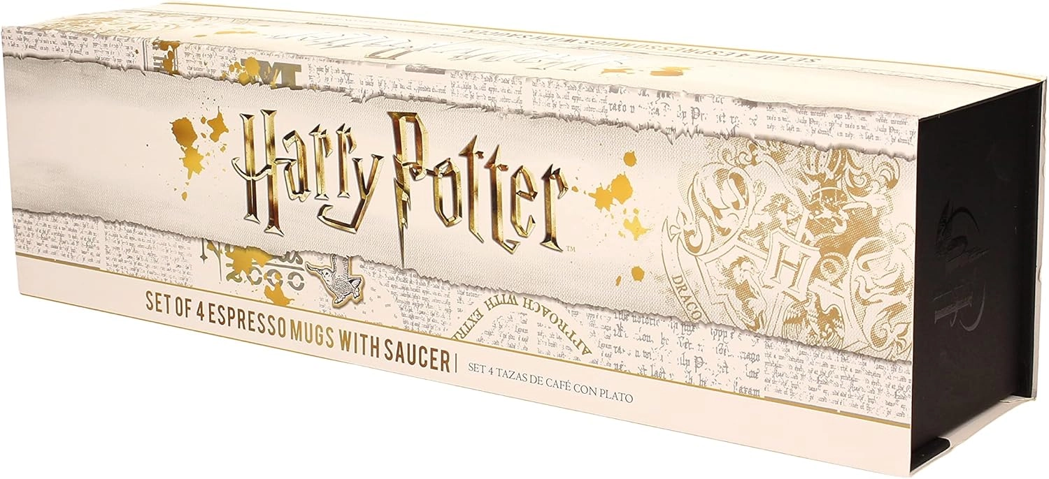 Set 4 Tasses Harry Potter avec Sous-Tasses – SD Toys - Image 3
