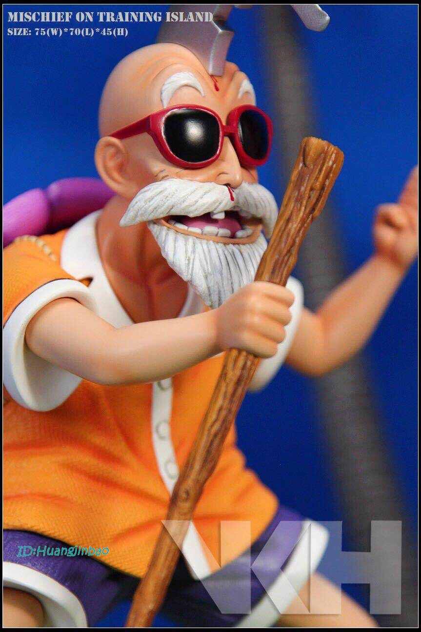 Diorama VKH Kame House Dragon Ball LED 75 cm – Maître Roshi, Goku & Chichi - Image 3