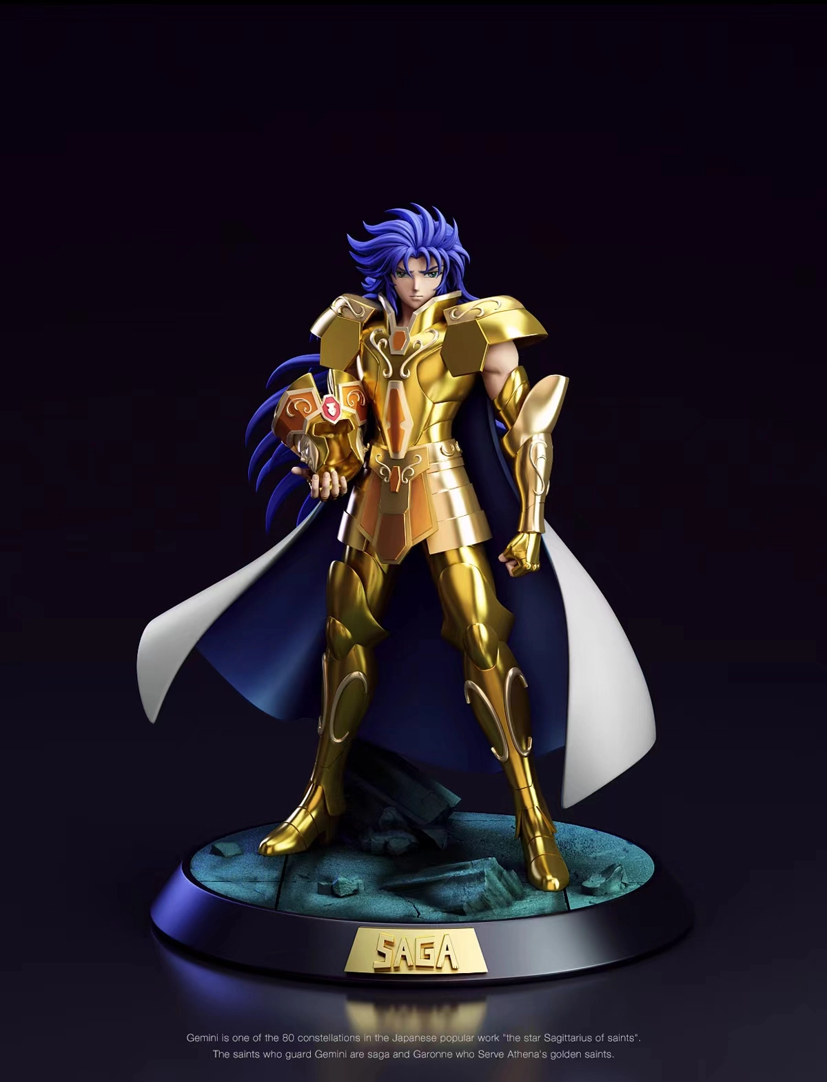 FOC Studio Saga des Gémeaux EX – Saint Seiya – Statue Résine 1/6 – Édition Limitée Numérotée – Kanon Inclus - Image 2