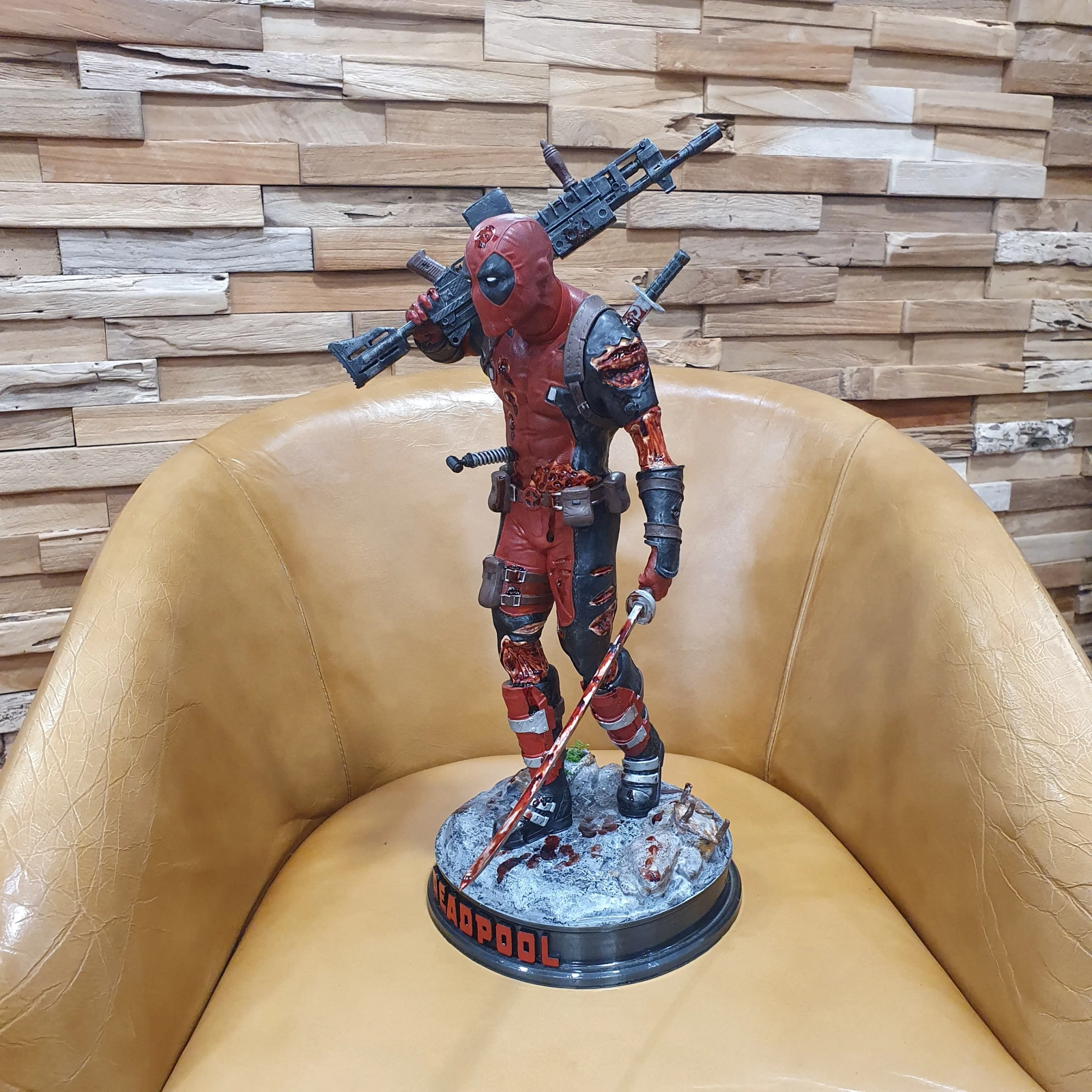 Figurine Deadpool en Résine – Impression 3D Haute Définition & Peinture Aérographe
