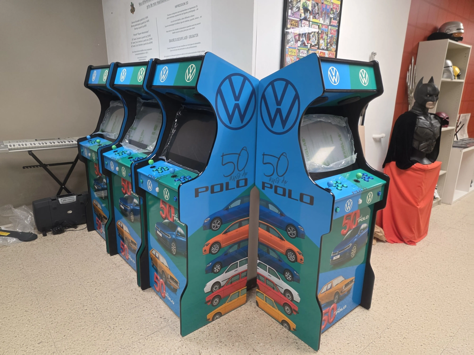 Borne d’Arcade Volkswagen – Édition Spéciale “50 ans de Polo”