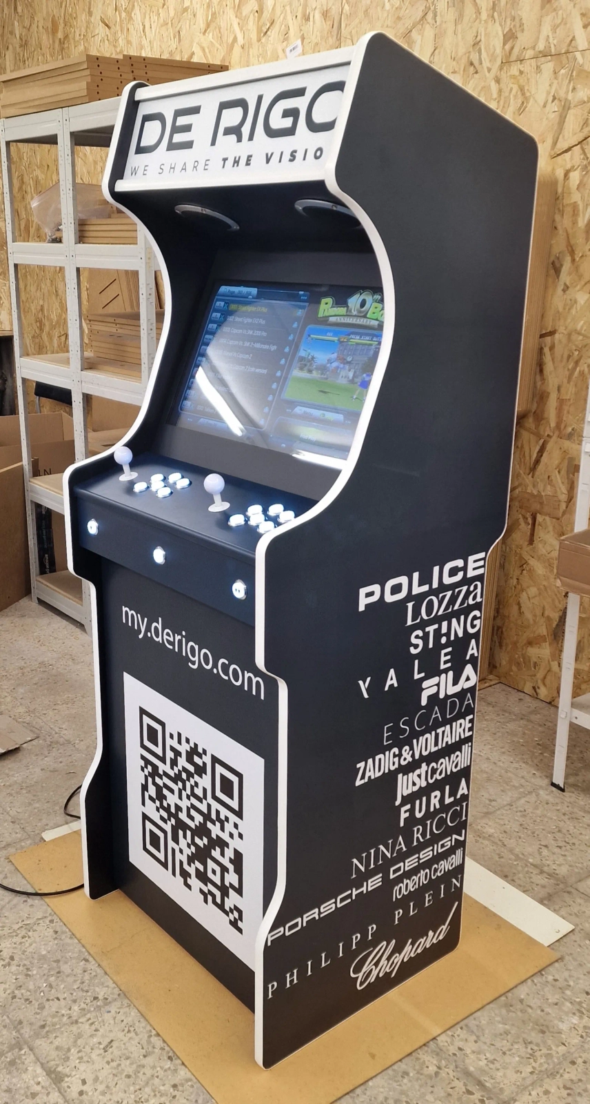 Borne d’arcade publicitaire – Événementiel & Entreprise